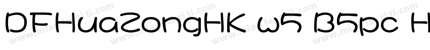 DFHuaZongHK w5 B5pc H字体转换